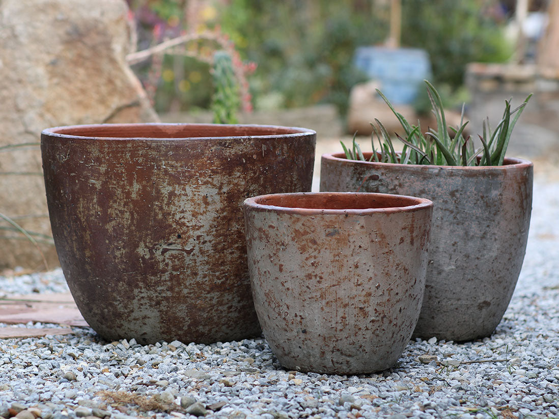 set of 3 plant pots Rimless Parco Planter