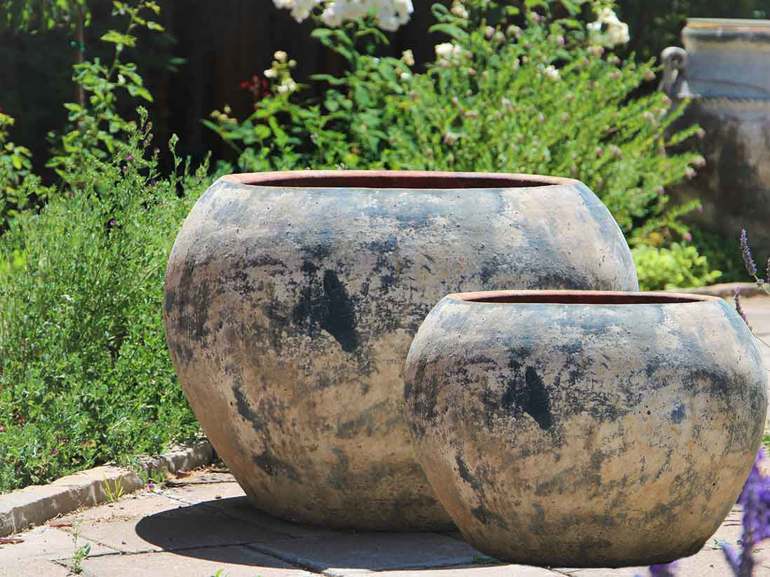ceramic plant pots for sale Planter de Lagos- Set of 2 – JACKALOPE POTTERY
