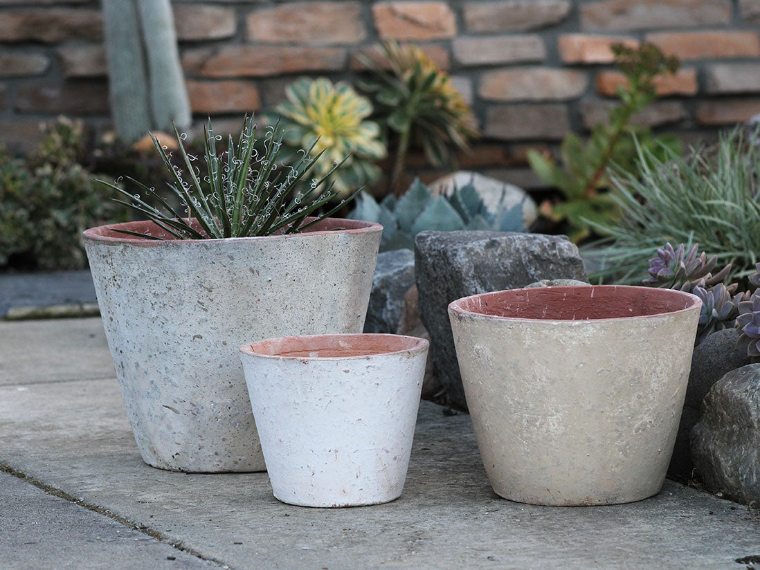 3 plant pot set Hand Thrown Planter- Set of 3 – JACKALOPE POTTERY