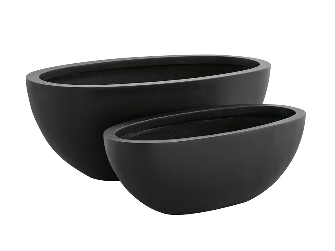 large oval plant pot Low Oval Planters – JACKALOPE POTTERY