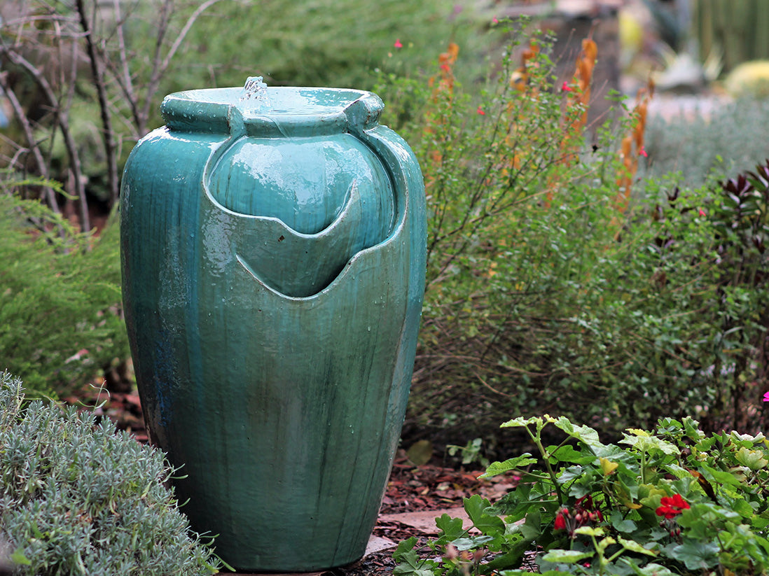 Tea Garden Fountain ( Rustic Green )