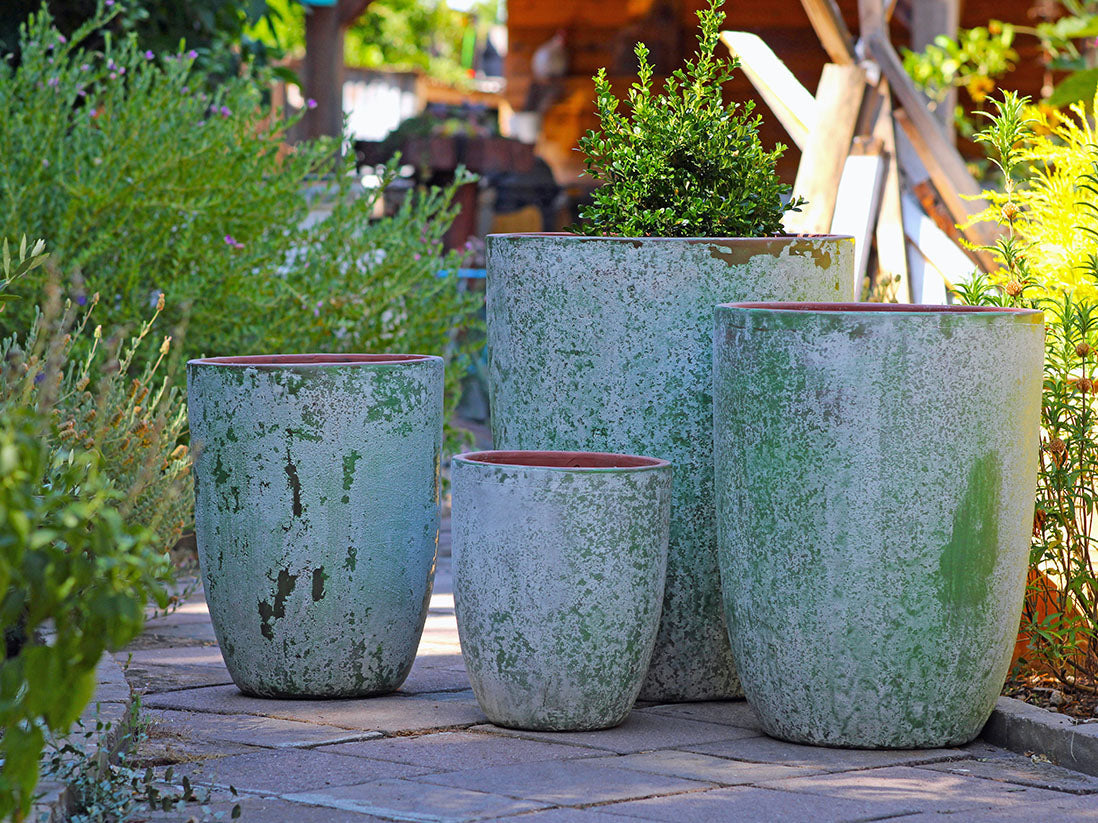 large tree planter pots Tall Milano Cone Planters