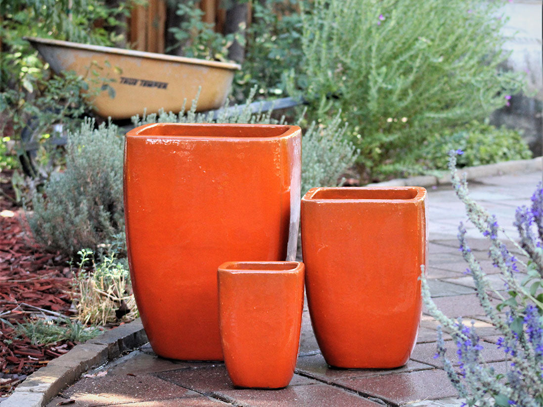 鉢・プランター BOTANIZE PLA POT ORANGE SQUARE 2pcs BOTANIZE PLA POT ORANGE SQUARE 2pcs 鉢・プランター