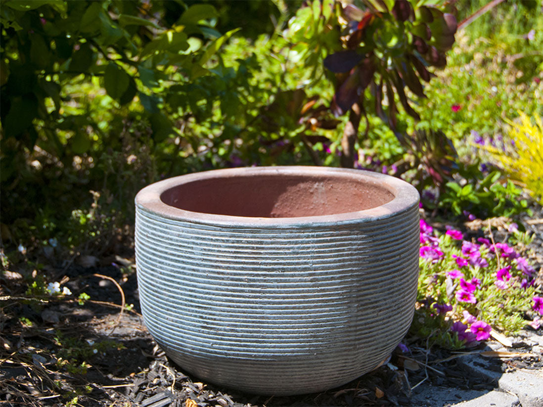 Egg Horizontal Ripples Planter - Set of 3